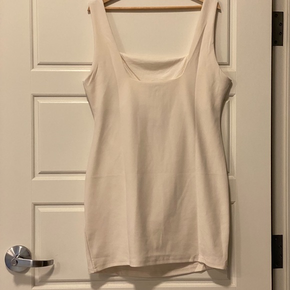 H&M Pleated Dress in Ivory White XL NWT - Picture 6 of 9